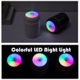 thumbnail image 4 of Portable Mini Humidifier,300ml Small Cool Mist Humidifier with Colorful LED Night Light,USB Personal Desktop Humidifier for Car Office Home Travel,Auto Shut-Off,2 Mist Modes,Super Quiet(grey), 4 of 5