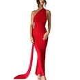 thumbnail image 1 of Mialoley Robe Longue pour Femmes, Sans Manches Col Halter Ajustée Robe Cocktail Robe d'Été pour Fête, 1 of 5