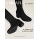 thumbnail image 4 of Botas DREAM PAIRS Laurence Sobre la Rodilla con Tacón Grueso Negro, 4 of 8