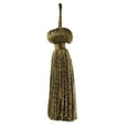 thumbnail image 2 of 3" (7.5cm) Small Bell Tassel | Craft Tassel # BT3,, Dark Olive Green #L50 (Dark Yellow Green) Set of 12, 2 of 2