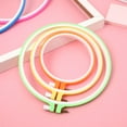 thumbnail image 6 of PENIKOKO 5Pcs Adjustable Embroidery Hoops Craft Circles with PP Plastic Clamps for Cross and Needlework, 6 of 8