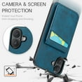 thumbnail image 6 of for Apple iPhone 16 Plus Case for Women Girls, Premium PU Leather Wallet Case with Card Slots on Back Flip Protective Case for iPhone 16 Plus Phone Case - Blue, 6 of 9