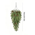 thumbnail image 3 of ALORINA Christmas Pine Teardrop Swag with Pinecones, 29.13 Inch Hanging Greenery for Wall Door and Winter Home Decor, 3 of 7