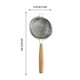 thumbnail image 3 of Suministros de cocina, utensilios y aparatos de cocina, colador de acero inoxidable 304, colador con mango de madera., 3 of 6