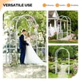 thumbnail image 6 of Ktaxon PVC Garden Arch 7Ft Garden Arch Arbor w/ Door for Outdoor Wedding, 6 of 7