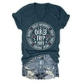 thumbnail image 4 of NinXxx Women's Valentine Heart Print Round Neck Short Sleeve Navy XXL, 4 of 4