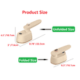 thumbnail image 3 of Steamer for Clothes Handheld Fast Heating Rated Power 40W Portable Rotating with 120ml Large Capacity Water Container & Bracket Garment Steamer Ironing Machine, 3 of 10