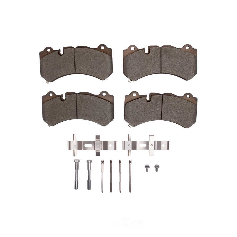 Dynamic Friction Company 1551-2444-01 DFC 5000 Advanced Brake Pads - Low Metallic and Hardware Kit