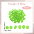 thumbnail image 3 of Uxcell 50-Pack Glow in the Dark Rocks, 1.77" Resin Outdoor Garden Decorations Luminous Pebbles Stones [Green], 3 of 6