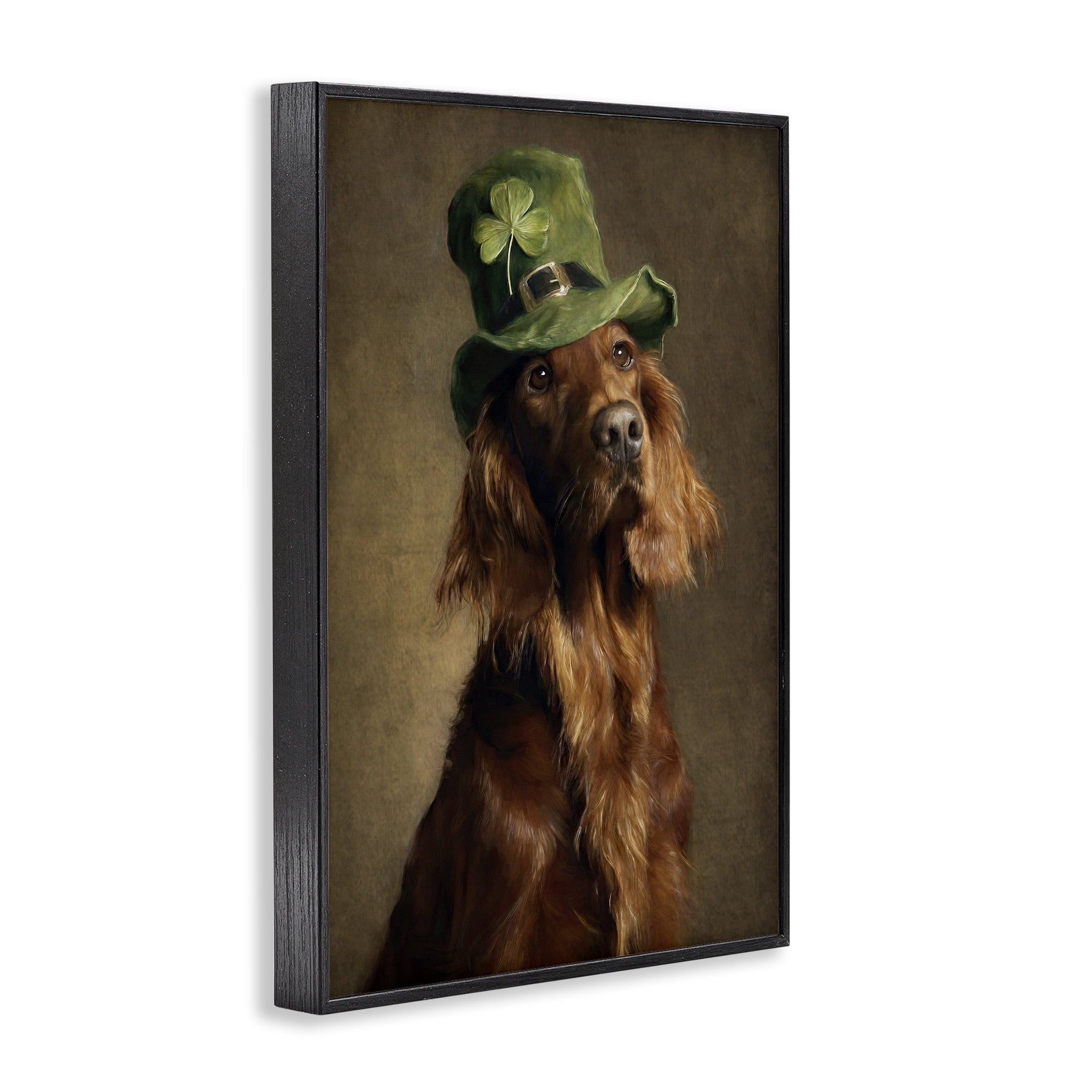 Stupell Industries The Irish Setter Portrait Black Framed Giclee Art, design by Tina LeCour