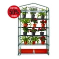 thumbnail image 2 of WORTH 50% Extra Wide Mini Greenhouse 5 Tier Portable Plant Green House 40in Wide, Sturdy Gardening Shelves with PVC Cover, Indoor Outdoor Wheatgrass Growing, 19″x40″x75″, 2 of 6