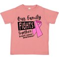 thumbnail image 3 of Inktastic Our Family Fights Together Breast Cancer Awareness Boys or Girls Toddler T-Shirt, 3 of 5