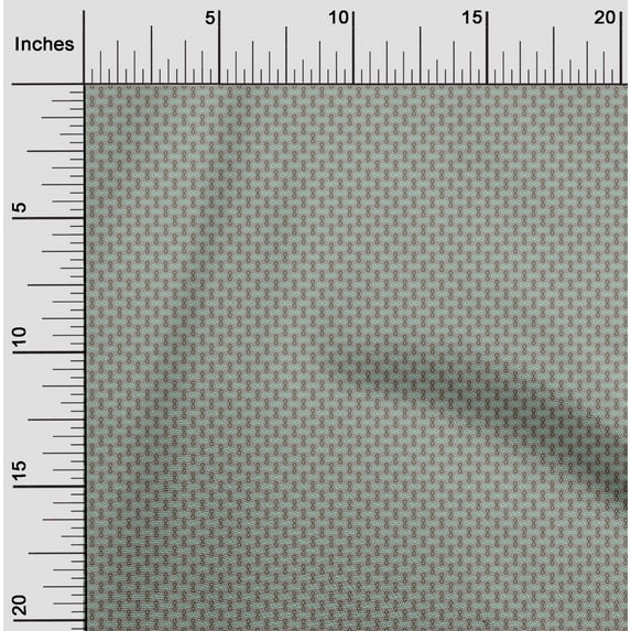 oneOone Cotton Flex Dusty Gray Fabric Maze Style Geometric Sewing Craft Projects Fabric Prints by Yard 40 Inch Wide