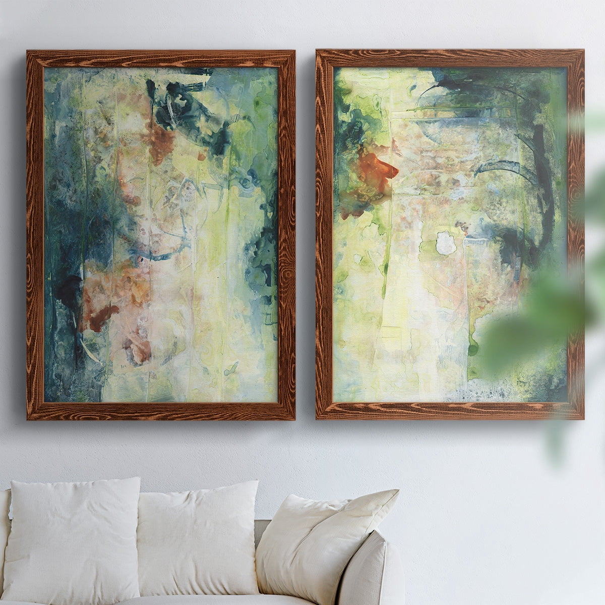 Nature's Elements I - Premium Framed Canvas 2 Piece Set - Ready to Hang