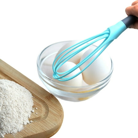 

Tomfoto Balloon Whisk Manual Egg Beater Hand Blender Plastics Rotating Push Whisks Cream Mixer Stirrer