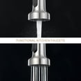 thumbnail image 6 of Logmey Put Down Kitchen Faucet High Arch 360° Rotation Single Handle Brushed Nickel Kitchen Sink Faucet with Deck, 6 of 7