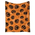 thumbnail image 2 of SDJMa Halloween Flannel Throw Blanket,Pumpkin Spider Patterned Orange Blanket,Soft Plush Halloween Decorative Bed Blanket for Couch Sofa Chair,All Seasons Lap Blanket for Adults,51.1"x59.3", 2 of 6