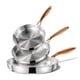 thumbnail image 1 of Set de Sartenes CAROTE de Acero Inoxidable 20 cm 25 cm 30 cm, 1 of 7