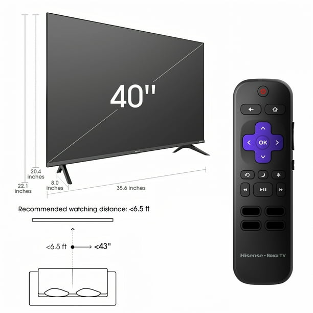 Hisense 40-Inch TV for Office Breakroom Entertainment