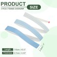 thumbnail image 2 of Tennis Racket Grip Tape, PU Racquet Overgrip with Damping Ridges Anti-Slip Absorbent Handle Grip for Badminton Pickleball Fishing Rod Gradient Blue, 2 of 6