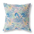 thumbnail image 1 of HomeRoots 414219 26 in. Tropical Intérieur & Extérieur Throw Pillow&44; Bleu Clair & Rose, 1 of 3