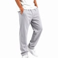thumbnail image 3 of HAOTAGS Boys Sweatpants (2-15) Open Bottom Elastic Waist Loose Casual Workout Side Pockets Jogger Pants Gray Size 5T, 3 of 7