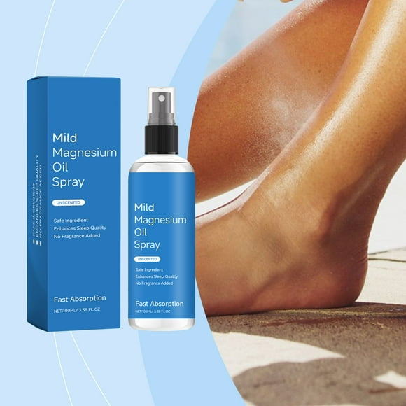 Organic Magnesium Oil Spray Fast Absorbent Promotes Calm Sleep And Relaxation 100ml
