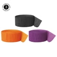 thumbnail image 2 of Koyal Wholesale Crepe Paper Streamer Hanging Party Decorations Kit, 240-Feet, Black, Orange, Purple, 1-Pack, 2 of 3