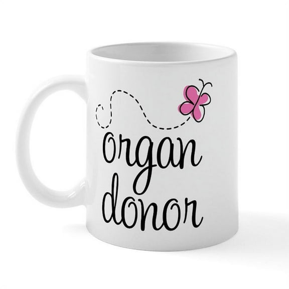CafePress - Organ Donor Mug - 11 oz Ceramic Mug - Novelty Coffee Tea Cup