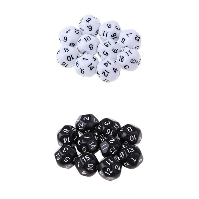 Esquina forma forma forma de Acrílico de 20 Dados de 16 para Mazmorras RPG perfke Dados poliédricos
