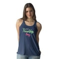 thumbnail image 2 of Friendship Day Green Pink Racerback Tank Women -Image by Shutterstock, Female XX-Large, 2 of 4