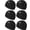6pcs Black, variant on 2 Packs Moisture Wicking Skull Cap Beanie Hat, Summer UV Protection Elastic Running hat Helmet Liner Under Helmet Hats Headwear, for Running Hiking Motorcycle Cycling Sports Hat Skull Cap