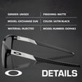 thumbnail image 2 of Oakley OO9483 Exchange Sun Rectangle Shaped Non-Polarized Sunglasses for Men & Women - Includes Official Eyewear Kit - Satin Black Frame with Prizm Black Lens, 2 of 7