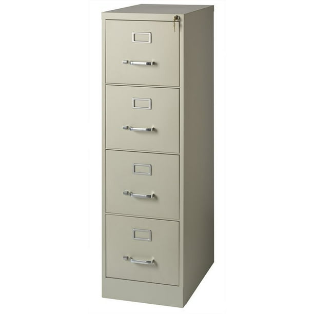 Scranton And Co 22 Deep 4 Drawer Letter File Cabinet In Putty Fully Assembled Com 4 Drawer Letter File Cabinet, Metal Filing Cabinets 4 Drawer