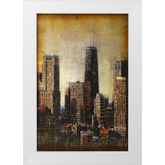 Holsinger, Joel 13x18 White Modern Wood Framed Museum Art Print Titled - The Windy City