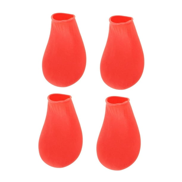 1 par de botas de lluvia para perros y gatos, antideslizantes, impermeables, para exteriores Rojo S