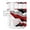 Red, variant on No Hook Shower Curtain with Snap in Liner, Gradient Ocean Waves Black Red Gradient Waves Hotel Shower Curtains for Bathroom, Washable Shower Curtain Liner Set with Mesh Top Window, 36"x78"