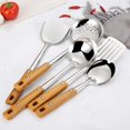 thumbnail image 3 of ENJOYW Wok Shovel Food Grade Rust-proof Stainless Steel Soup Scoop Wok Spatula Kitchen Tools for Home Kitchenware, 3 of 7