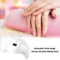 thumbnail image 3 of UV Nail Polish Lamp 36W LED Gel Dryer Curing LCD Manicure Tools (White), 3 of 7