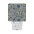 thumbnail image 5 of Yayeee LED Night Light for The Home Plug in With Light Sensors 2 Pack, Blue Floral, 5 of 6