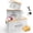 White, variant on Kitchen Vegetable Storage Set of 3, Metal Onion Garlic Potato Storage Set, Kitchen Canisters Vegetable Keeper Containers with Aerating Holes and Bamboo Lid,White