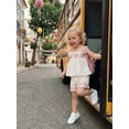 thumbnail image 6 of BemeyourBBs Boho Toddler Baby Girl Summer Clothes Little Baby Girl Beach Outfits Cute Crochet Flower Sleeveless Spaghetti Strap Tank Vest Tops and Shorts Sets, 6 of 9