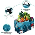 thumbnail image 3 of Snowman Large Capacity Reusable Foldable Oxford Cloth Toy Basket - Beach Bag, Shopping Bags, Laundry Basket, 3 of 7