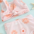 thumbnail image 6 of Bagilaanoe Newborn Baby Girls Swimsuits 2 Piece Tankinis Set Floral Print Tank Tops + Shorts 6M 12M 18M 24M Infant Swimwear Bathing Suit Beachwear, 6 of 7