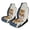 Color-2, variant on Fierce Tiger Abstract Vibrant Artwork Intense Gaze Car Seat Covers Pack of 2 Universal Front Seat Protective Cover