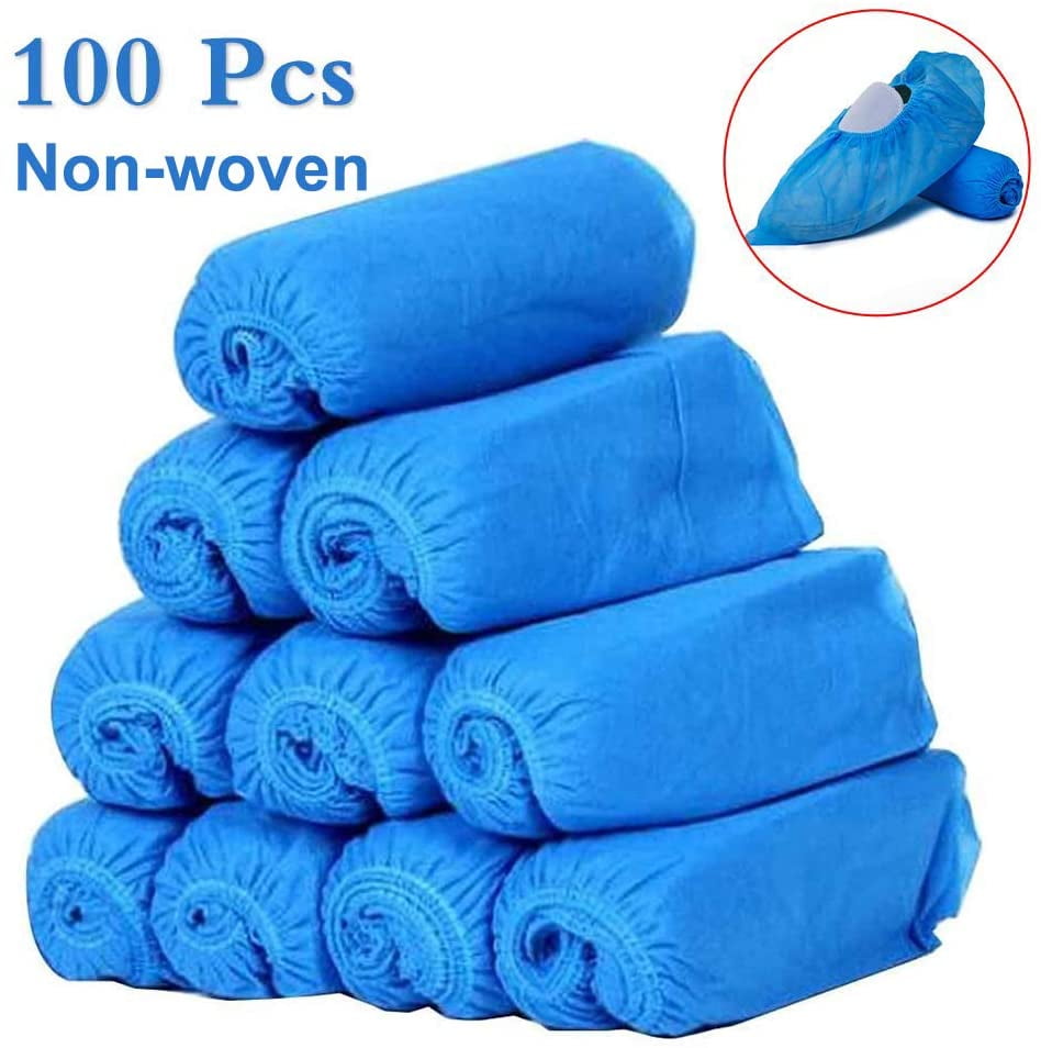 Non-woven Fabric Shoe Covers Anti-slip Thickened Cleaning Dust Overshoes Boot