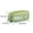 Green, variant on Matoen Beige Large Storage Pencil Case Pen Bag with Zipper Big Capacity Pouch Organizer for Office Travel Holder Box
