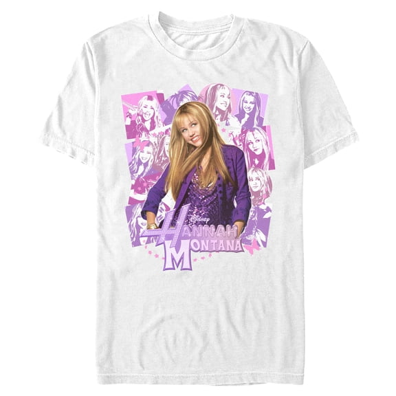 Mens Hannah Montana Teen Star Collage T Shirt