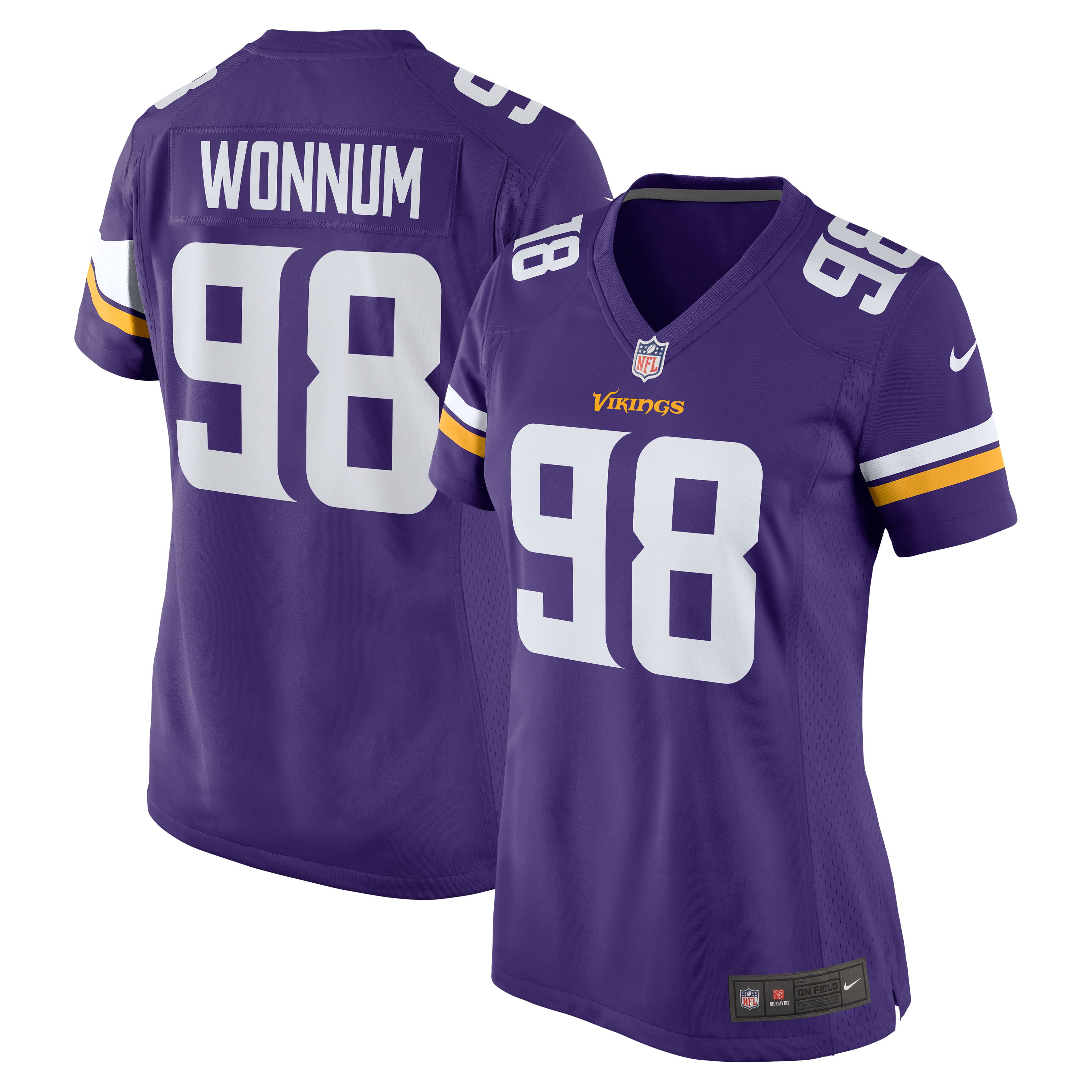 Women's Nike D.J. Wonnum Purple Minnesota Vikings Team Game Jersey ...