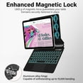thumbnail image 6 of Kenke Keyboard Case for iPad (A16) 11th Generation 11 inch 2025,iPad 10th Generation 10.9 Inch 2022 – Magic-Style Keyboard with Multi-Touch Trackpad – Floating Cantilever Stand – Magnetic Case, Black, 6 of 9